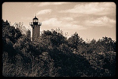 Long Island Head Light - Sepia Tone